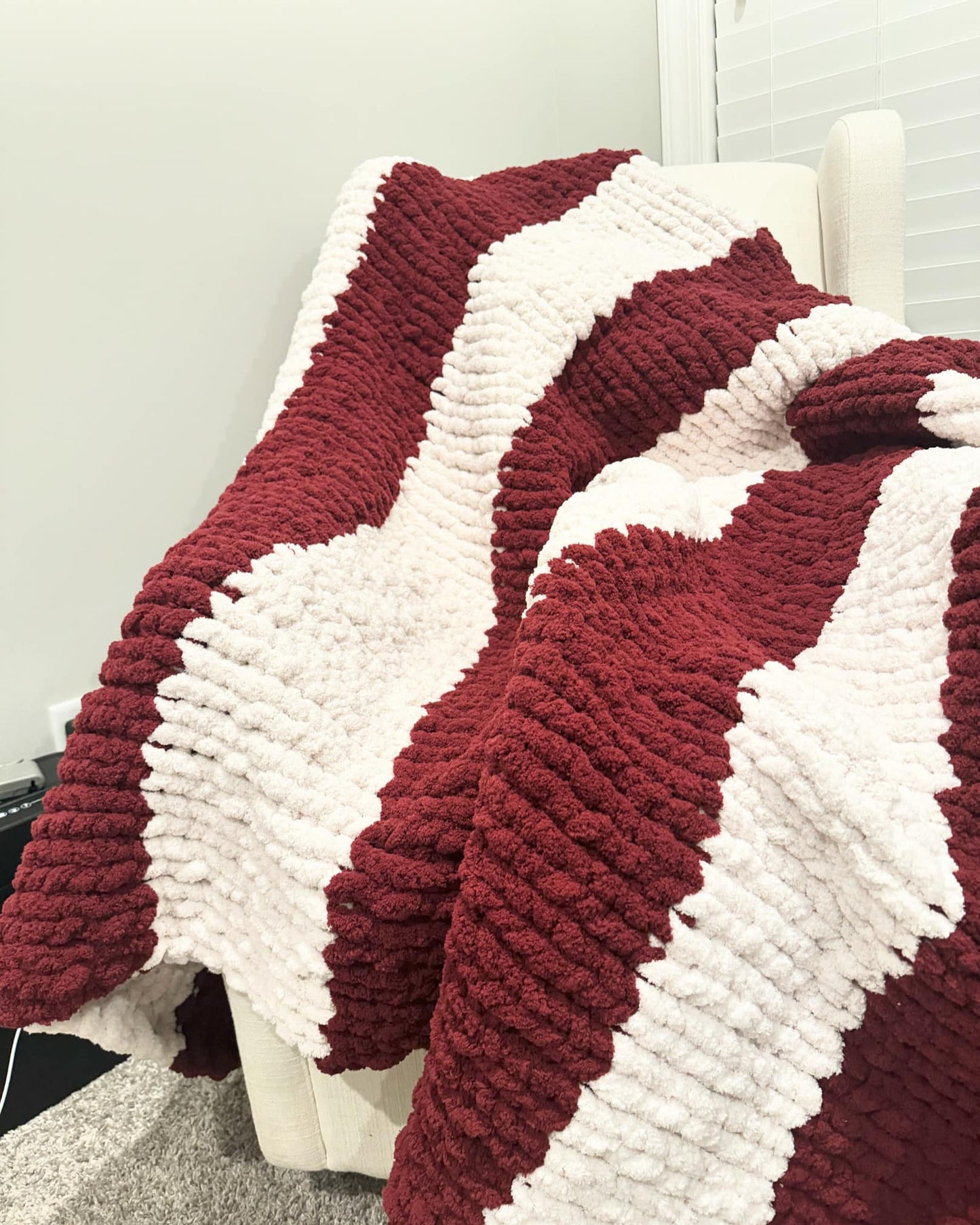 Handknit Chunky Blanket